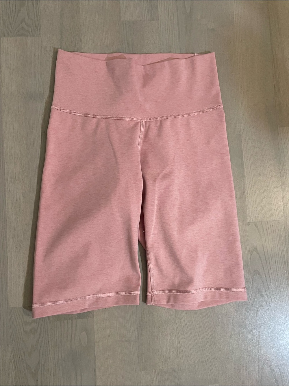 Adidas “Aeroready” Soft Pastel Pink High-Rise Bike Shorts